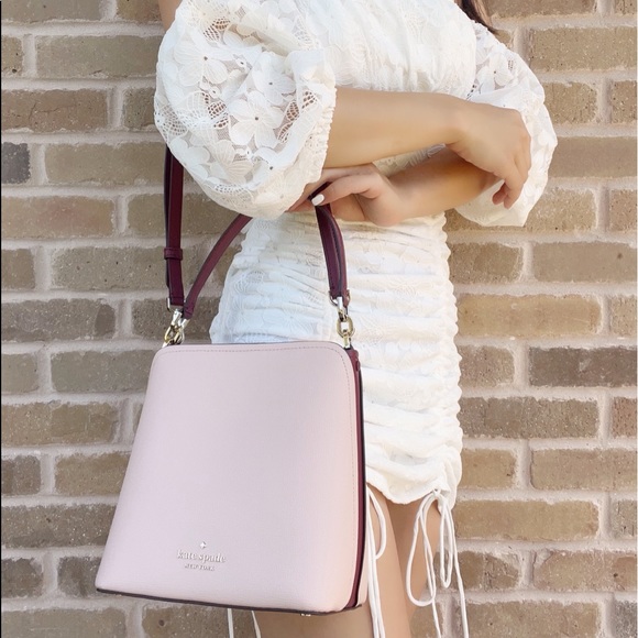 NWT Kate Spade Crossbody Pink Burgundy Multi - Picture 8 of 10